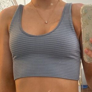 Blue striped Aeropostale cropped tank